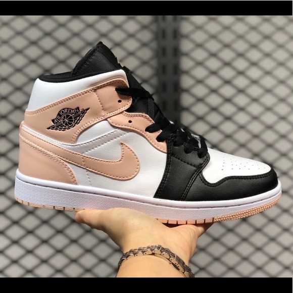 SOLD- Air Jordan 1 Mid Shoe Crimson Tint - Picture 3 of 9